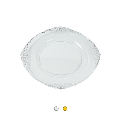 클리어 골드 트림 플레이트