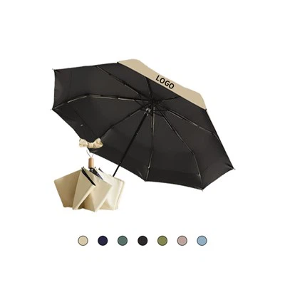 접이식 우산 나무 손잡이